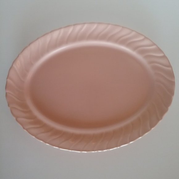 Franciscan Coronado Coral Beige Matte Platter 13" - Picture 3 of 11